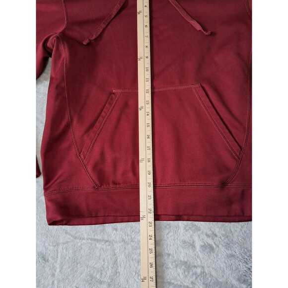Nike Fit Therma Mens Large “Live Strong” Maroon/Gold Hoodie Swoosh - Picture 3 of 10